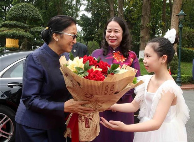 Vietnamese, Lao Vice Presidents hold talks